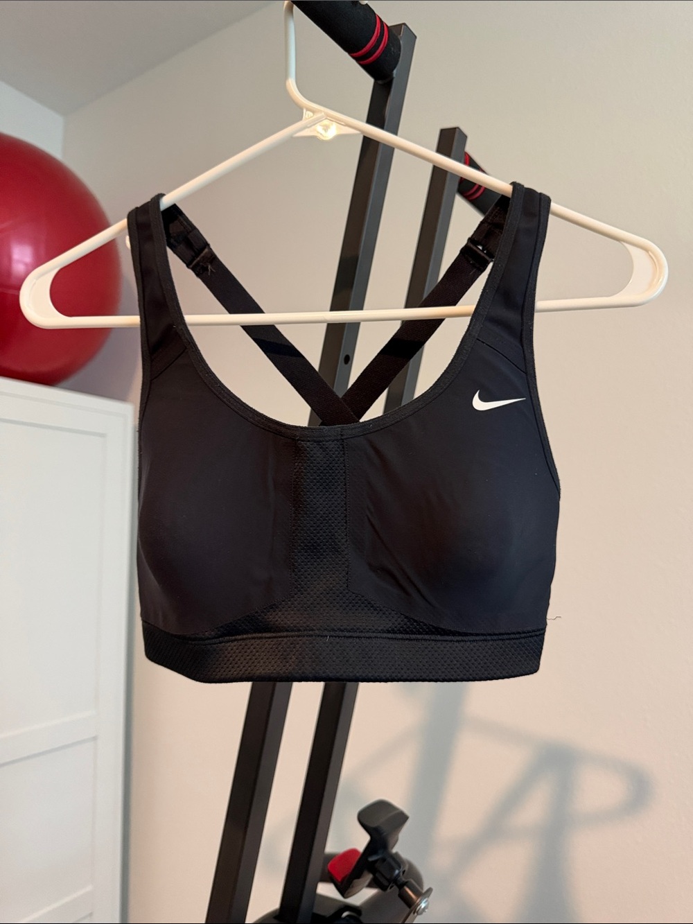 Nike Black High-Support Sports Bra with Crisscross Straps